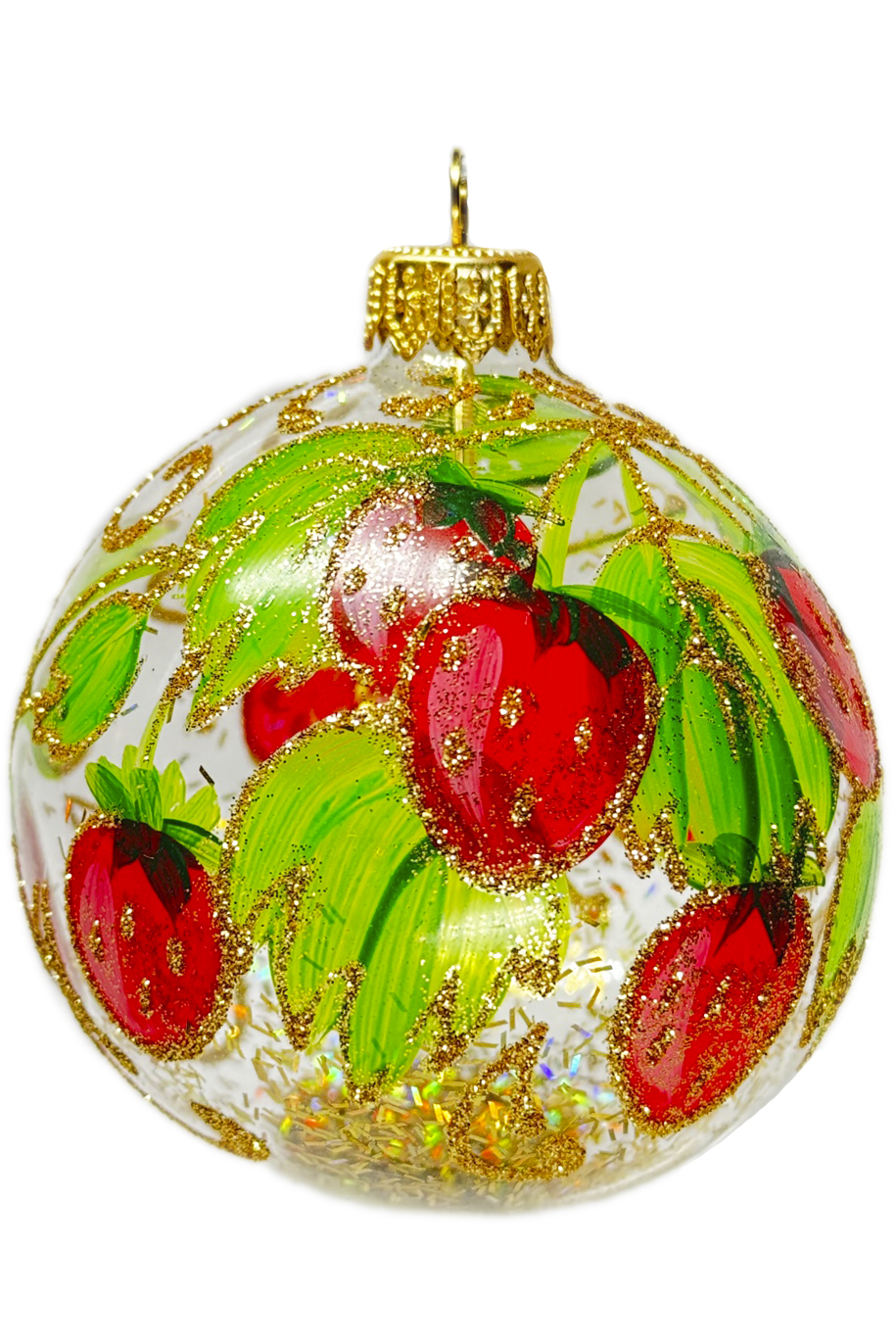 Елочный шар Ягодки-1 Клубника КУ-80-234108